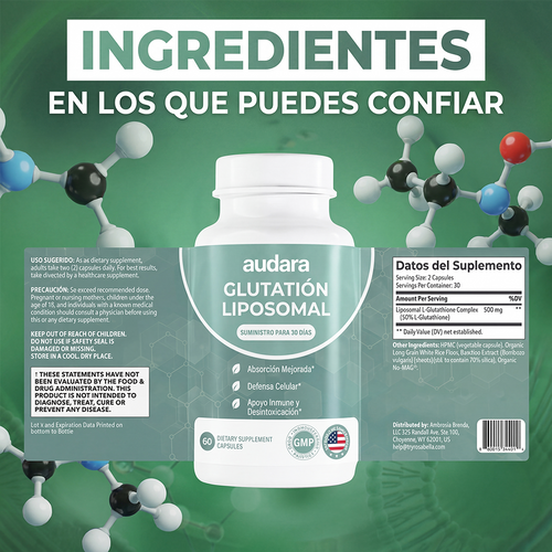 Liposomal glutathione promotes a more even and radiant skin tone from within.