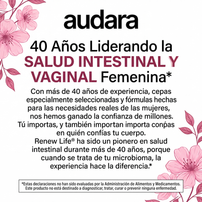 Renew Life Probiótico Vaginal para Mujeres - Ultimate Flora