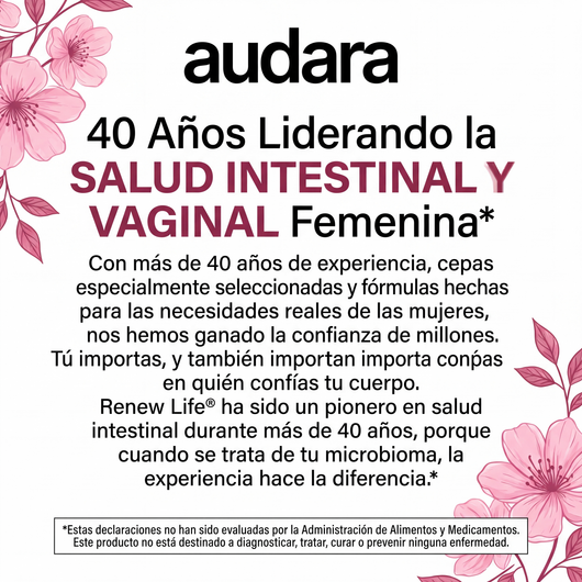 Renew Life Probiótico Vaginal para Mujeres - Ultimate Flora
