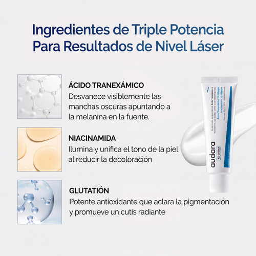 Crema 50ml, Cuidado de Manchas Oscuras e Hiperpigmentación con Ácido Tranexámico y Niacinamida